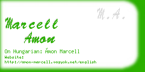 marcell amon business card