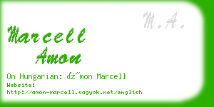 marcell amon business card